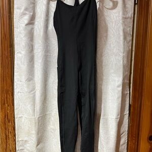 Aerie Offline Black Halter Jumpsuit